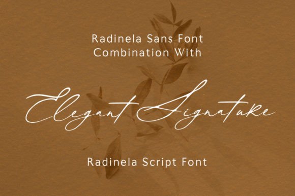 Radinela Font PNG with transparent background - Preview 3