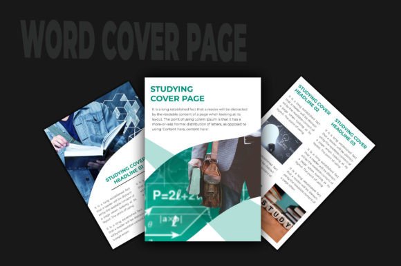 Studying Word Cover Page Template - Digital