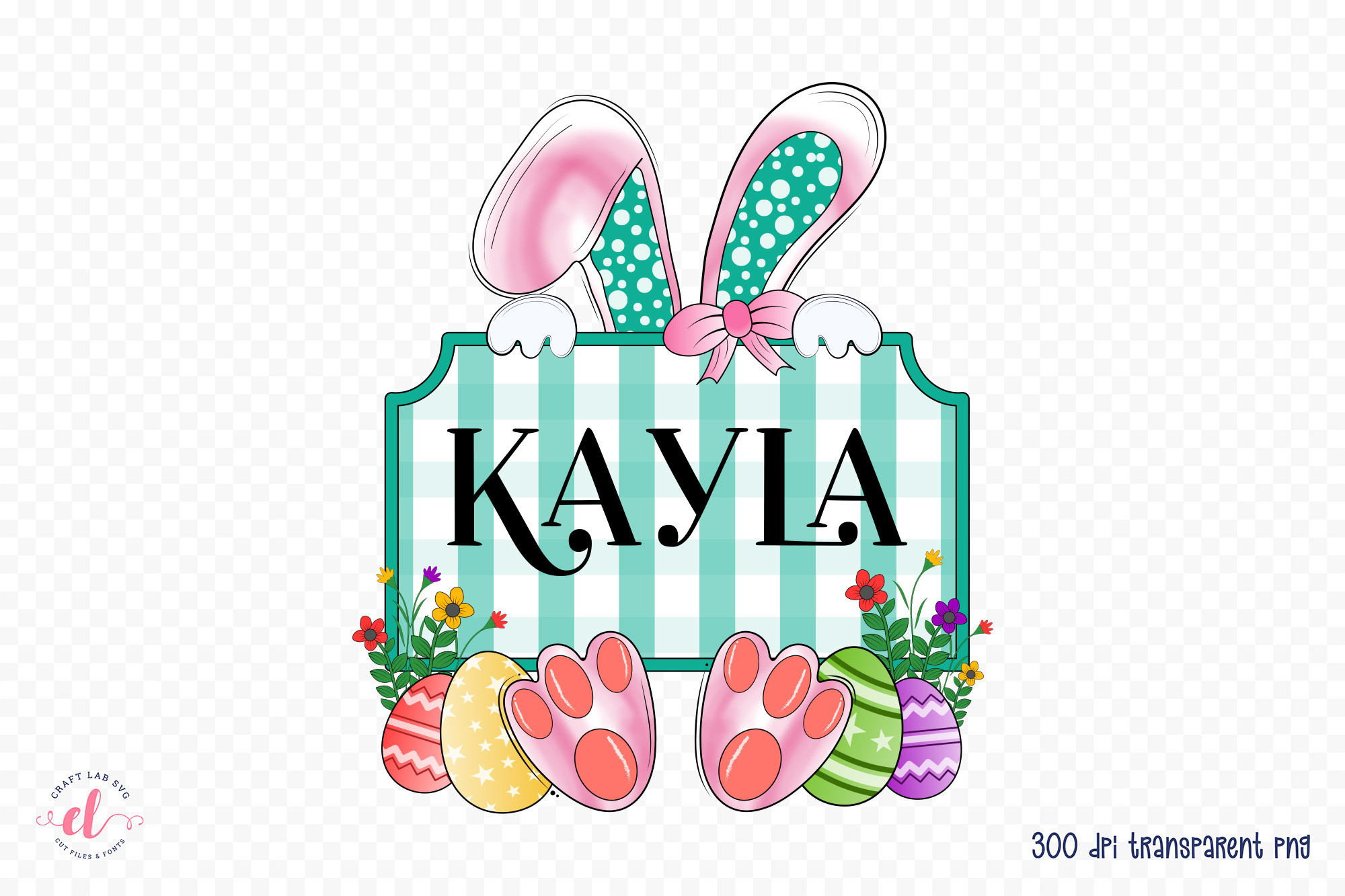 Easter Bunny PNG Sublimation Design Graphic by CraftlabSVG · Creative ...