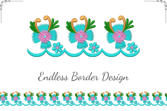 Flower Endless Border