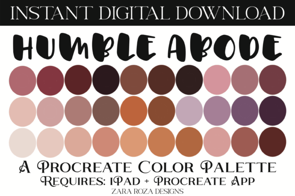 Humble Abode Procreate Color Palette