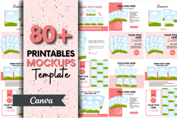 Printable Products Canva Mockup Template Graphic by Dan Ste · Creative ...