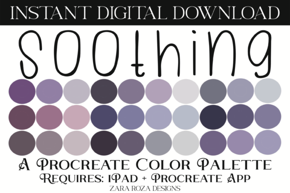Soothing Procreate Color Palette
