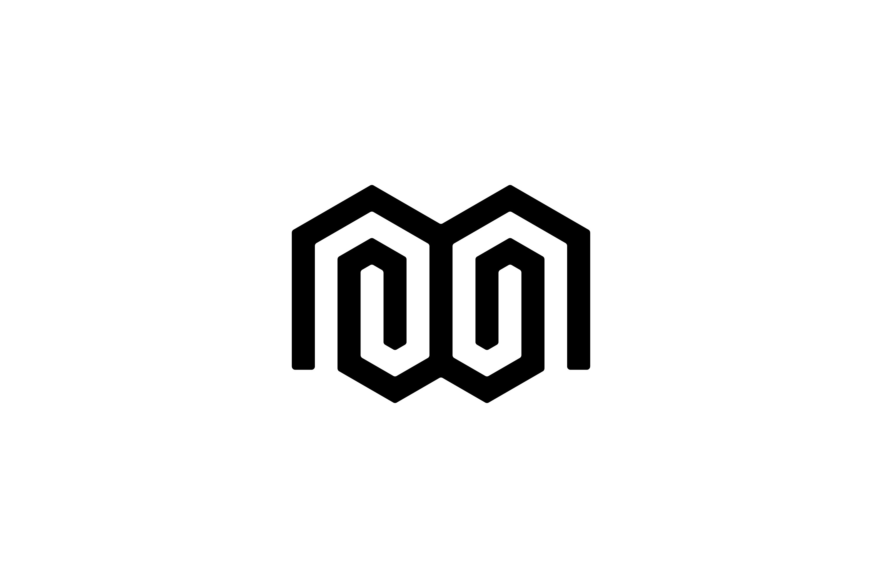 Black White Initial Letter V W M Monogra Graphic by onripus · Creative ...