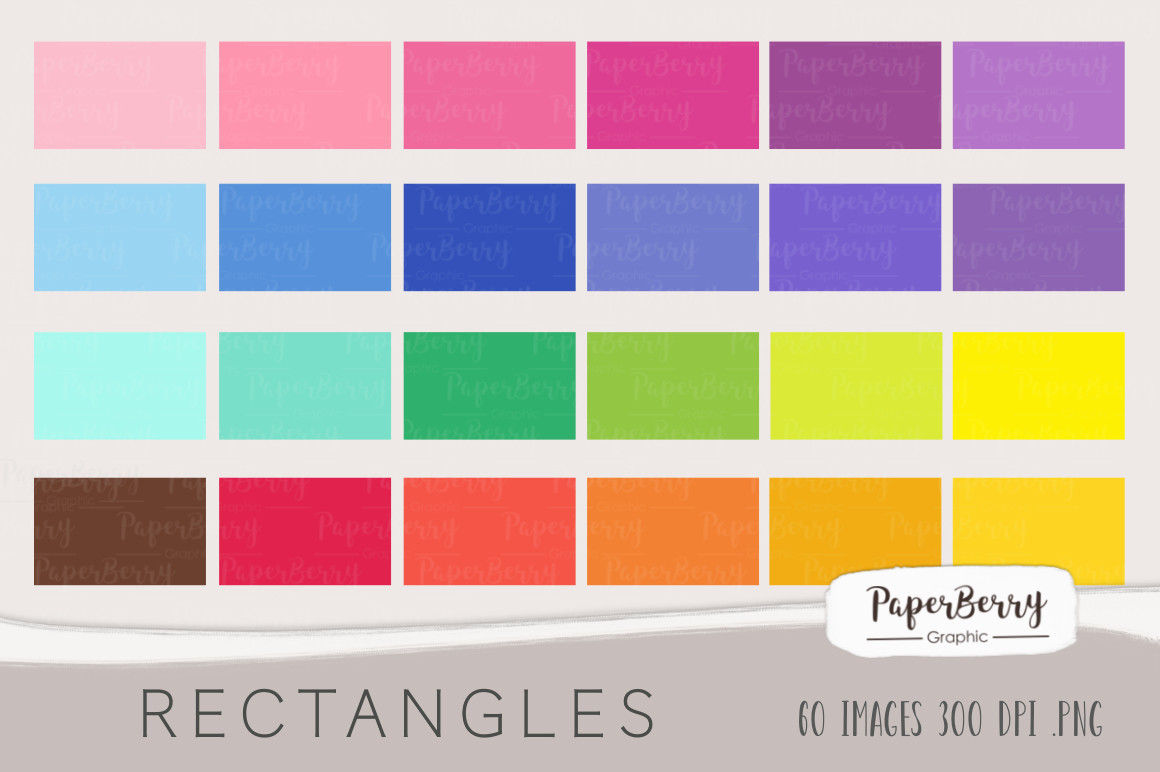 RECTANGLES : 2D Shapes Clipart Graphic by PaperBerryGraphic · Creative ...
