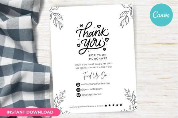 Thank You Card Business Template Canva