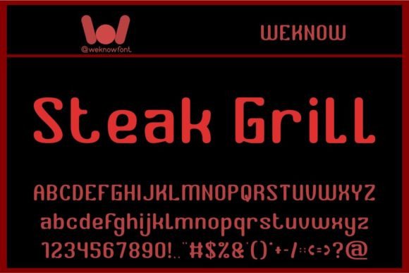 Barbecue Font - Preview 1