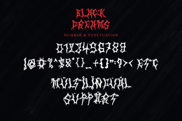Black Dreams Font - Preview 6