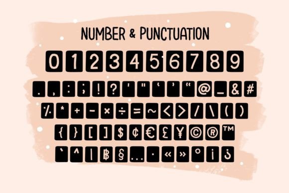 Black Mini Card Font - Preview 2
