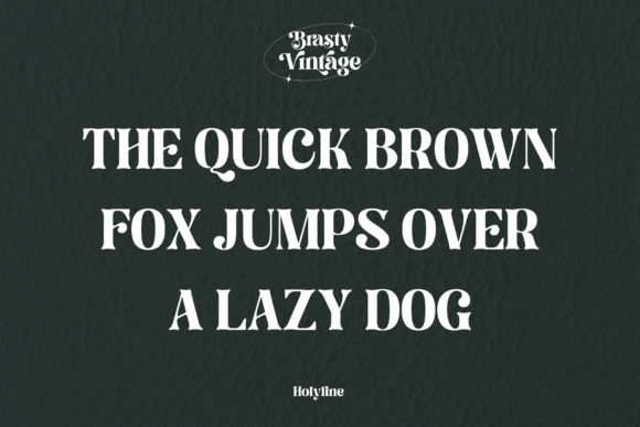 Brasty Vintage Font PNG with transparent background - Preview 2