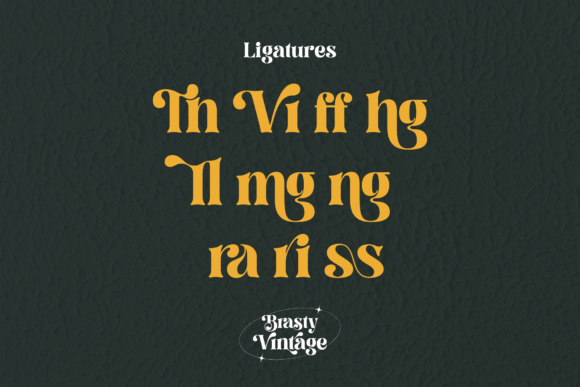 Brasty Vintage Font - Preview 6