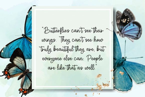 Butterfly Font - Preview 1