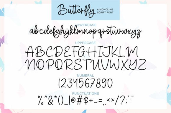 Butterfly Font - Preview 6