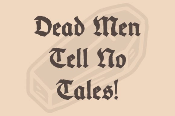 Cap’n Dreadful Font - Preview 2