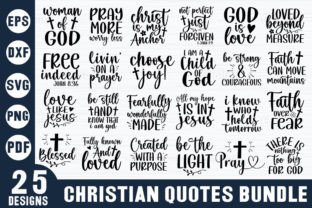 Christian Quotes Bundle, Faith SVG Graphic by etcify · Creative Fabrica