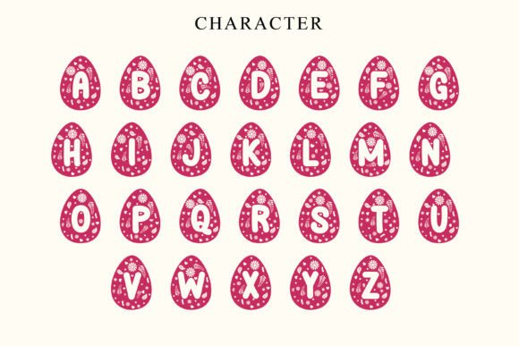 Easter Egg Decorative Font - Preview 4