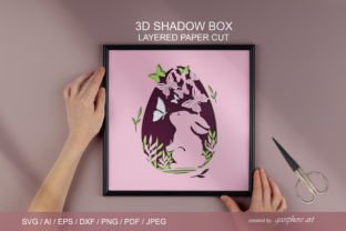 Easter Bunny Layered Papercut SVG / DXF · Creative Fabrica