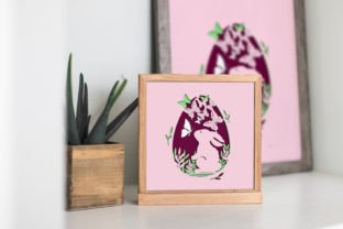 Easter Bunny Layered Papercut SVG / DXF · Creative Fabrica