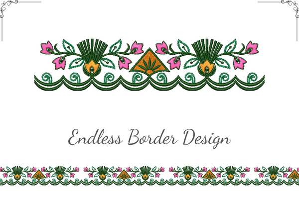 Elegant Art Deco Border