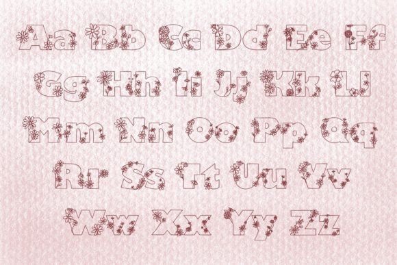 Flowers Font - Preview 2