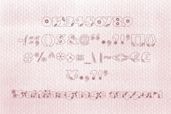 Flowers Font - Preview 3