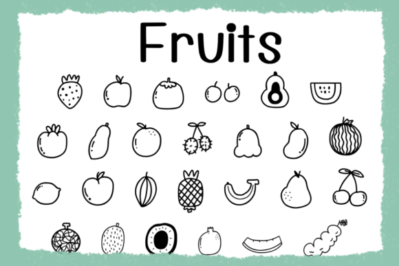Fruit Font - Preview 1