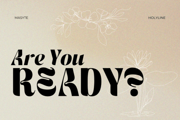 Masyte Font PNG with transparent background - Preview 1
