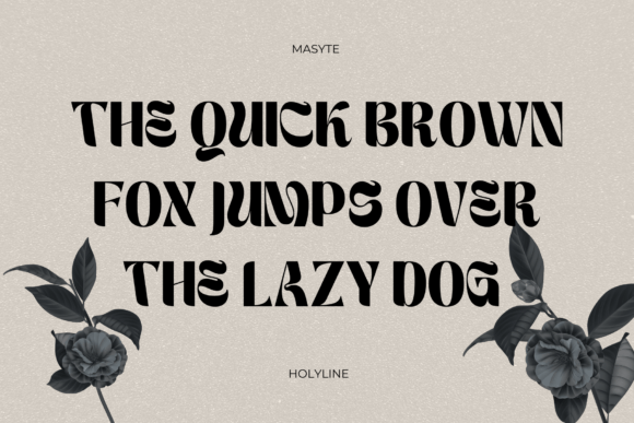 Masyte Font PNG with transparent background - Preview 3