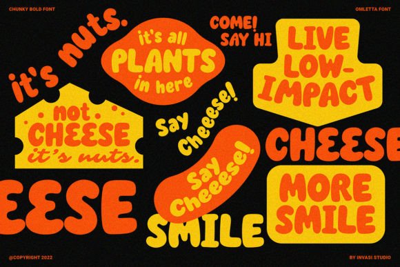 Omletta Font PNG with transparent background - Preview 1