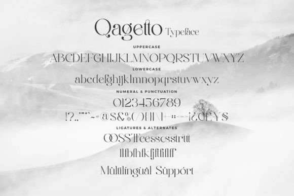 Qagetto Font PNG with transparent background - Preview 6
