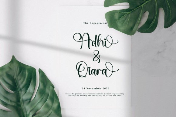 Qianetta Font PNG with transparent background - Preview 4