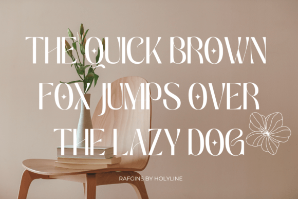 Rafgins Font PNG with transparent background - Preview 1