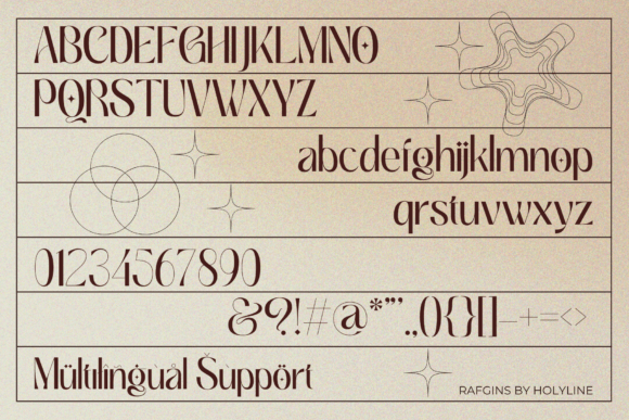 Rafgins Font PNG with transparent background - Preview 3
