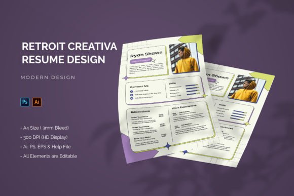Retroit Creativa - Resume Template