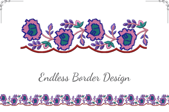 Rose Flower Border