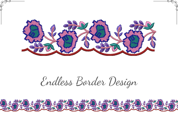 Rose Flower Border
