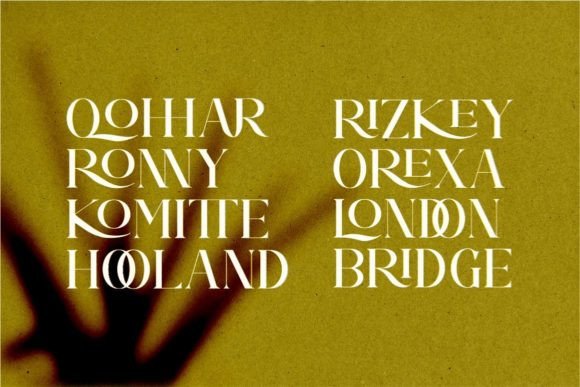 Royale Brone Font PNG with transparent background - Preview 5
