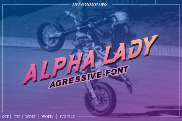 Alpha Lady Font - Preview 1