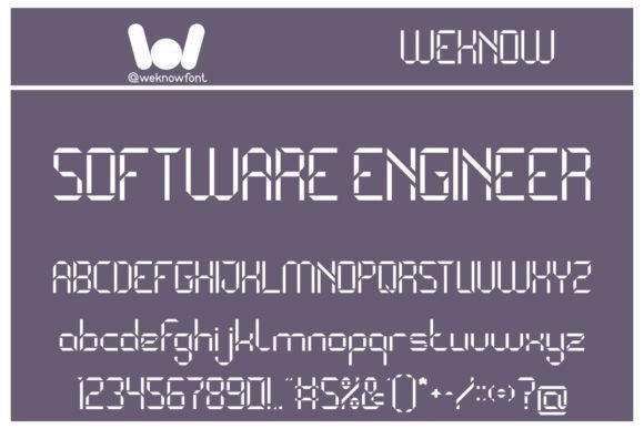 Binary Code Font - Preview 1