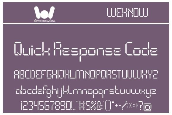 Binary Code Font - Preview 2