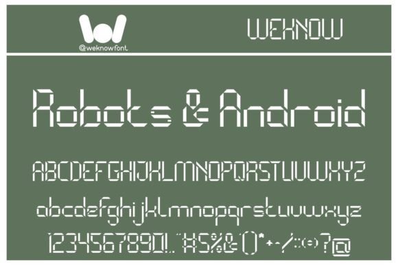 Binary Code Font - Preview 3