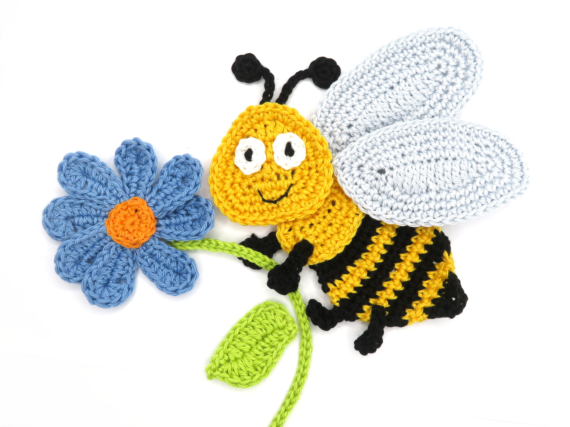 Bumblebee Crochet Applqiue Pattern
