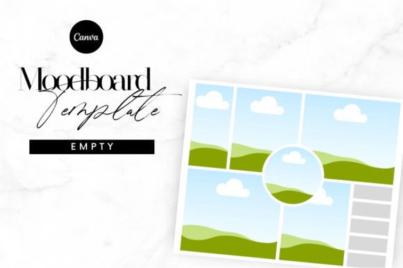 Empty Mood Board Canva Template