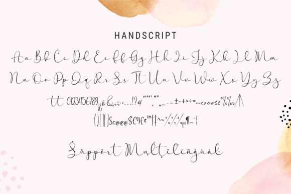 Handscript Font PNG with transparent background - Preview 6