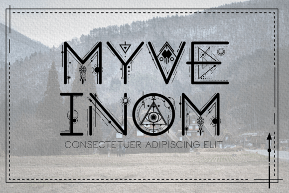 House Decor Font PNG with transparent background - Preview 3