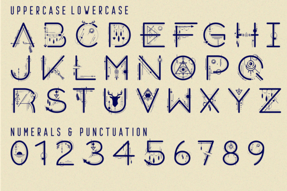 House Decor Font PNG with transparent background - Preview 6