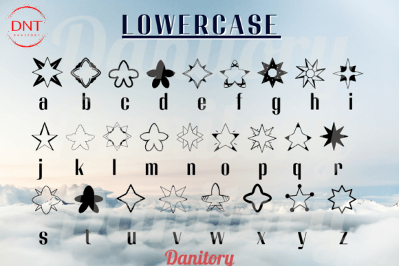 My Star Font PNG with transparent background - Preview 2