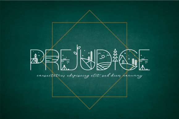 Nature Impact Font PNG with transparent background - Preview 1