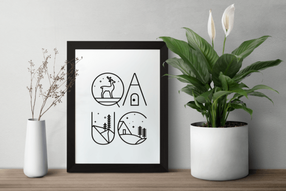 Nature Impact Font PNG with transparent background - Preview 3