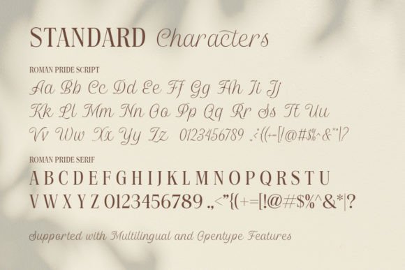 Roman Pride Duo Font PNG with transparent background - Preview 3